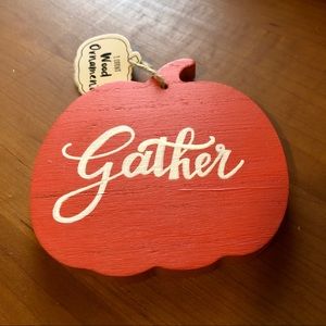 Hand-Lettered Wood Pumpkin Fall Decor